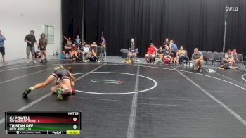 110 lbs Round 4 (8 Team) - Tristan Dee, Dirty Jersey vs CJ Powell, Mat Warriors White