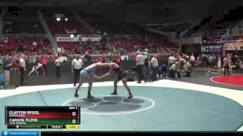 220 lbs Quarterfinal - Carson Floyd, Lake Norman vs Clayton Rygol, Nation Ford