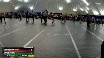 56-60 lbs Quarterfinal - Landon Childers, Slivka Elite vs James Irvine, Unattached