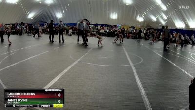 56-60 lbs Quarterfinal - Landon Childers, Slivka Elite vs James Irvine, Unattached