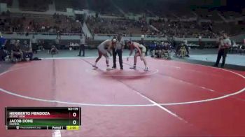 D2-175 lbs Semifinal - Heriberto Mendoza, Desert View vs Jacob Done, Casteel