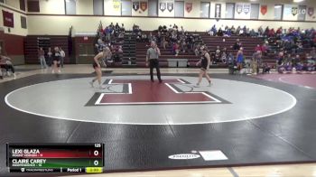 125 lbs Round 3 (3 Team) - Lexi Glaza, Mount Vernon vs Claire Carey, Independence