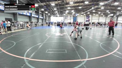 100 lbs Round Of 16 - Tavin Shaffer, NY vs Cale Wimberly, FL