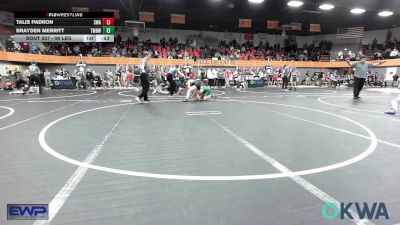 96 lbs Consolation - Talis Padron, Shelton Wrestling Academy vs Brayden Merritt, Timberwolves