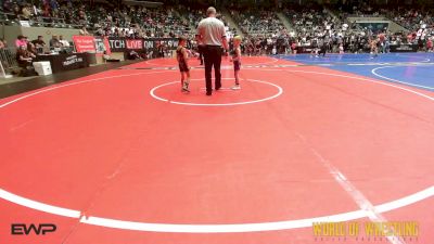 46 lbs Consi Of 8 #1 - Jaxton Woods, Team Porcelli vs Davis Bellene, VICI Wrestling