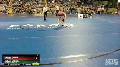 148 lbs Quarterfinal - Megan Ebach, W1-Minot vs Jazlyn Weigel, E4-Napoleon G-S