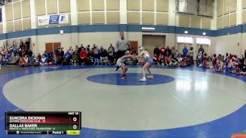 59 lbs Round 5 (10 Team) - Dallas Baker, Roncalli Wrestling Foundation vs Suncera Dickman, Quaker Wrestling Club
