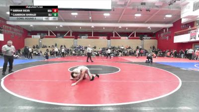 108 lbs Cons. Round 5 - Gibran Silva, Ukiah vs Cameron Shirazi, Dela Salle