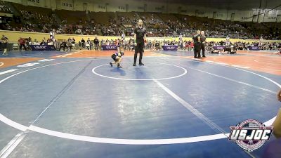 45 lbs Consi Of 8 #2 - Emma Campbell, Claremore Wrestling Club vs Haizley Faught, Mighty Bluebirds