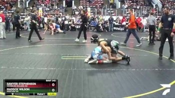 95 lbs Quarterfinal - Maddox Wilson, Freeland WC vs Sawyer Stephenson, Vicksburg Bulldog WC