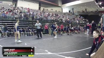 90 lbs Round 5 (6 Team) - John Alvarado, Team Texas Blue vs Harry Scott, Indiana Gold