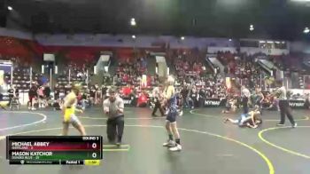 85 lbs Round 3 (4 Team) - Michael Abbey, Hartland vs Mason Katchor, Dundee Blue