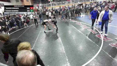 157 lbs Cons. Round 4 - Isaiah Ramirez, University vs Mason Bridges, Cheney