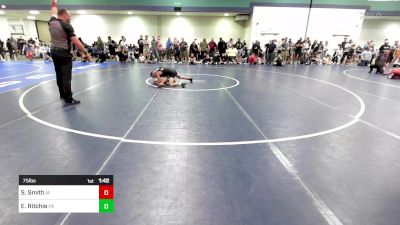 75 lbs Round Of 16 - Sam Smith, IA vs Eddie Ritchie, PA