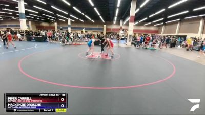 135 lbs Champ. Round 2 - Piper Carrell, Coppell High School Wrestling vs Mackenzie Drosche, Katy Area Wrestling Club