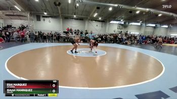 165 lbs Cons. Round 5 - Isaiah Manriquez, Valley vs Esai Marquez, La Junta