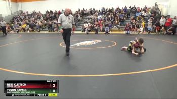 B-11 lbs Quarterfinal - Reid Kleitsch, Wapsie Valley vs Tyson Cavanh, North Liberty Wrestling Club