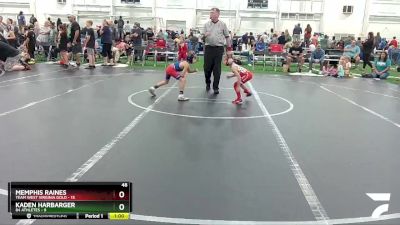 48 lbs Round 1 (6 Team) - Memphis Raines, Team West Virginia Gold vs Kaden Harbarger, 84 Athletes