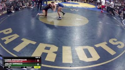 145 lbs Quarterfinal - Luana Stathopoulos, Berserker Wrestling Club vs Jaelyn Unpingco, Wolf Den