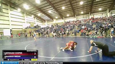 138-144 lbs Quarterfinal - Lahtahjah Cooper, AZ vs Savannah Brehm, CO