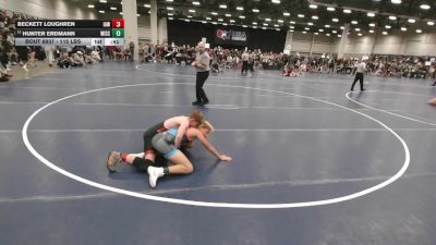 115 lbs Cons. Quarters - Beckett Loughren, Immortal Athletics WC vs Hunter Erdmann, Wisconsin