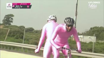 Pink Tandem Bikers Put On A Show During Stage Two