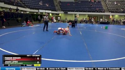 85 lbs 1st Place Match - Jaxon Lemke, Askren Wrestling Academy vs Parker Wingen, Legends Of Gold