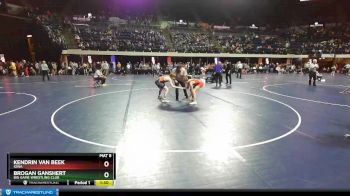 117 lbs Champ. Round 1 - Brogan Ganshert, Big Game Wrestling Club vs Kendrin Van Beek, Iowa