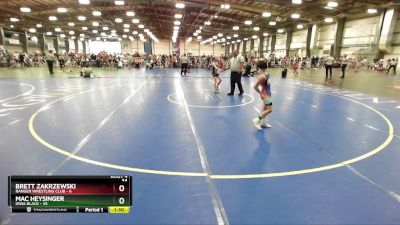 76 lbs Rd# 2 10:30am Friday - Mac Heysinger, Iowa Black vs Brett Zakrzewski, Ranger Wrestling Club