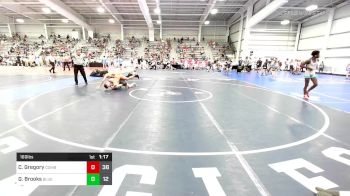 160 lbs Rr Rnd 2 - Connor Gregory, Combat Mules vs Gannon Brooks, Blue Shell Wrestling Club
