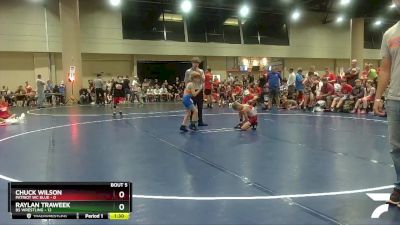 55 lbs Champ Round 1 (16 Team) - Raylan Traweek, BS Wrestling vs Chuck Wilson, Patriot WC Blue