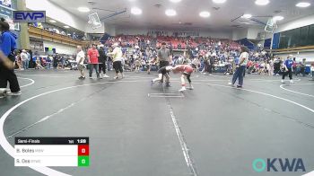 73 lbs Semifinal - Brady Boles, Mustang Bronco Wrestling Club vs Sutter Oss, Saints Youth Wrestling Club