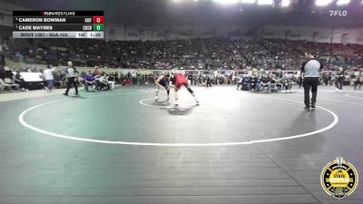 B3A-150 lbs Semifinal - Cade Maynes, Community Christian vs Cameron Bowman, Kiefer