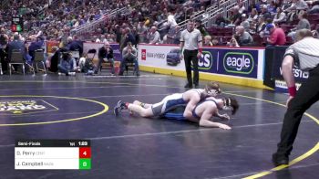 139 lbs Semifinal - Dalton Perry, Central Mountain vs Jack Campbell, Nazareth