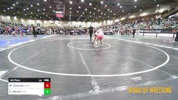 127 lbs 3rd Place - Maya Chiavola, Paradise vs Sophia Hejnal, Spartan Mat Club