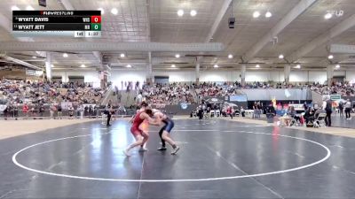 A 144 lbs Quarterfinal - Wyatt Davis, Whitwell High School vs Wyatt Jett, Marshall Co. High School