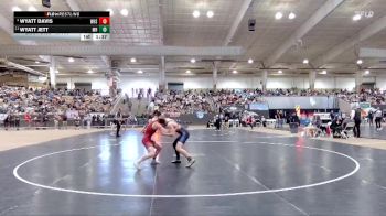 A 144 lbs Quarterfinal - Wyatt Davis, Whitwell High School vs Wyatt Jett, Marshall Co. High School