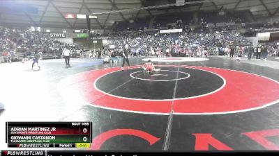 105 lbs 1st Place Match - Giovanni Castanon, Tumwater Wrestling Club vs Adrian Martinez Jr, Sua Sponte Wrestling Club