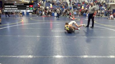 84 lbs Consy 4 - Carter Temple, Seneca Valley vs Trenton Hosom, CP Wrestling