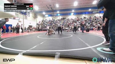 75-78 lbs Rr Rnd 3 - Paizley Minter, Wagoner Takedown Club vs Lillian Cooper, Jay Wrestling Club