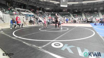 52 lbs Consolation - Chaps Herman, Bartlesville Wrestling Club vs Stella Spencer, Collinsville Cardinal Youth Wrestling