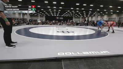 215 lbs 1st Place Match - Carter Brown, Missouri vs Porter Talbot, Springfield Wrestling Club