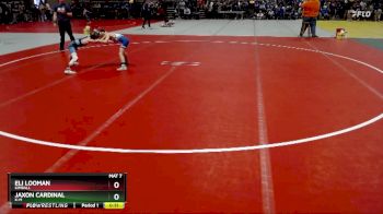 55 lbs 1st Place Match - Jaxon Cardinal, K-M vs Eli Looman, Kimball