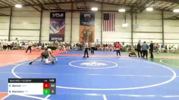 182 lbs Rr Rnd 1 - Kael Bennie, Team Utah Arches vs Remus Montalvo, Terps Xpress