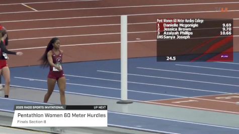 Women's 60m Hurdles Pentathlon, Finals 8
