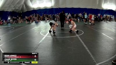 68 lbs Round 3 (3 Team) - Chase Boyer, Silo WC vs Dean Lewicz, Michigan Gold Pitbulls