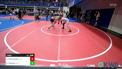 140 lbs Consolation - Kage Gorczynski, Dark Cloud Wrestling Club vs Kross Perkins, Dark Cloud Wrestling Club