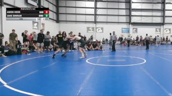 165 lbs Allday - Jake Sinram, MAT RATS WRESTLING CLUB vs Aiden Hess, HANOVER HAWKEYE