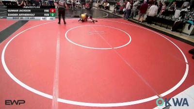 110 lbs Rr Rnd 3 - Gunnar Jackson, Verdigris Youth Wrestling vs Zander Artherholt, Prairie Grove Youth Wrestling