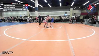 113 lbs Quarterfinal - Jeremy Zamora, Rise Wrestling vs Maddox Barbee, McChesney Grappling Academy